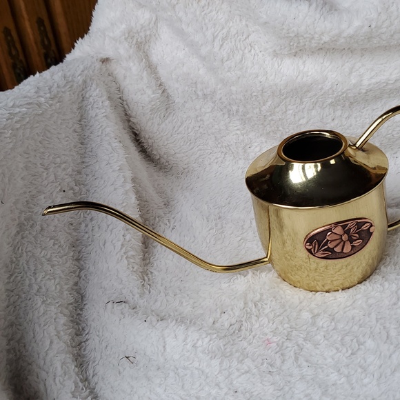 Watering can brass plated - Picture 2 of 3